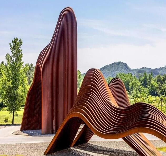 樊城锈钢板造型